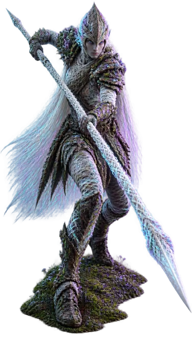 Hyphalancer: petarung bertombak panjang dari benang hifa